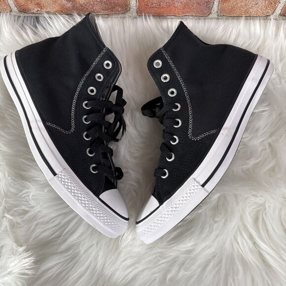 Converse Chuck Taylor All Star- B Grade Shoes Black Men's Sz 9.5 W 11.5 A08186C - Picture 3 of 13